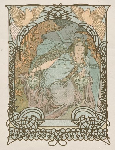 Ilsee, prinsesse af Tripoli af Alphonse Mucha