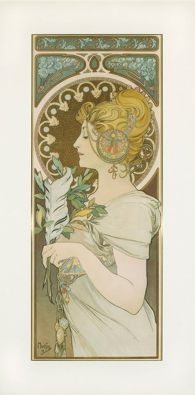 Fjer af Alphonse Mucha