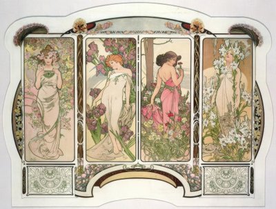 Blomster af Alphonse Mucha