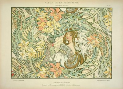 lilje af Alphonse Mucha