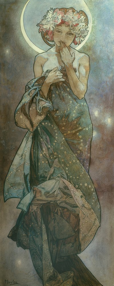 Måneskin af Alphonse Mucha