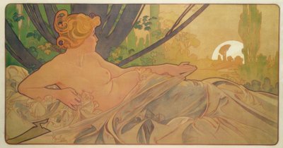 Daggry af Alphonse Mucha