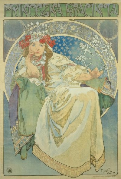 Prinsesse Hyacint af Alphonse Mucha