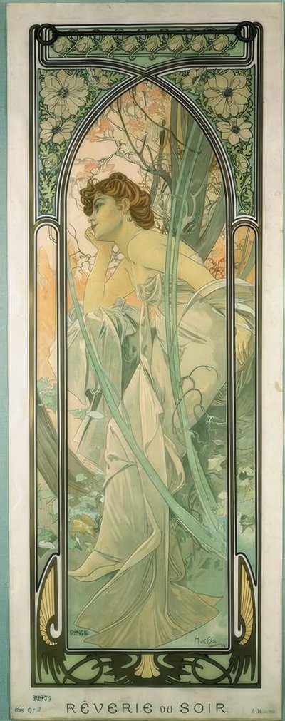 Aften Reverie af Alphonse Mucha