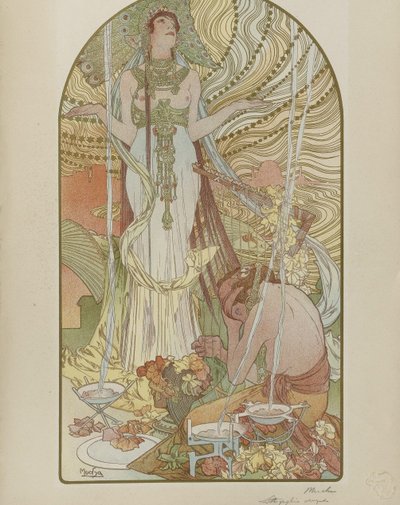 Salambô af Alphonse Mucha