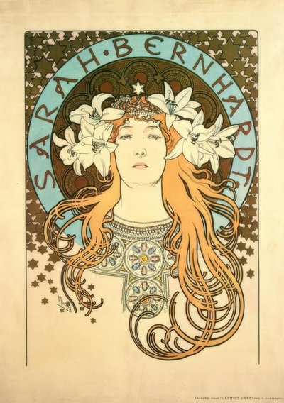 Sarah Bernhardt af Alphonse Mucha
