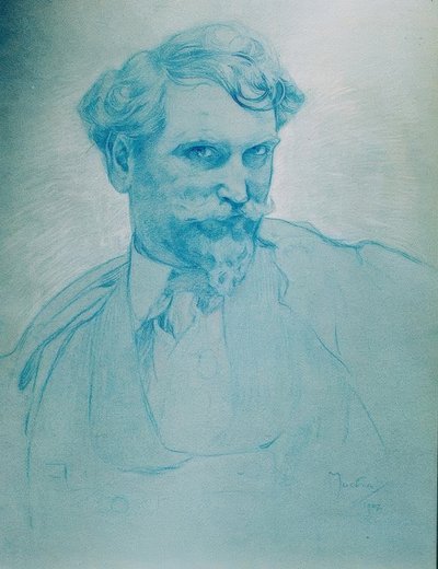 Selvportræt af Alphonse Mucha