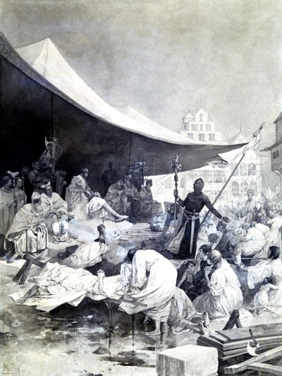 Korset, c1900-1939 af Alphonse Mucha