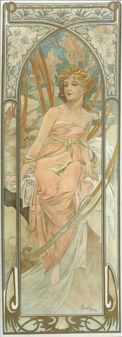 Dagens tider: Morning Awakening af Alphonse Mucha