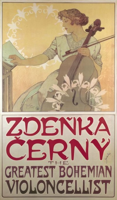 Zdenka Cerny af Alphonse Mucha