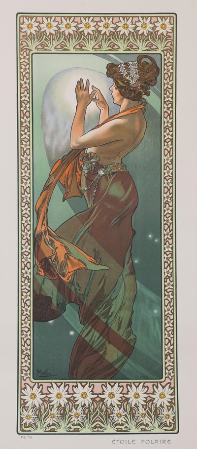 Polarstjernen Nordstjernen, 1902. af Alphonse Mucha