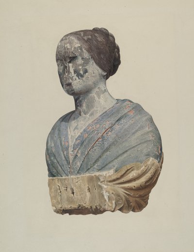 Galionsfigur fra skonnert "Polly" af Alton K. Skillin