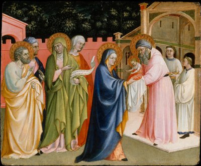 Præsentationen i templet, formentlig ca. 1430. af Alvaro Pirez