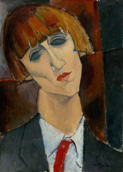 Madame Kisling, ca. 1917. af Amedeo Modigliani