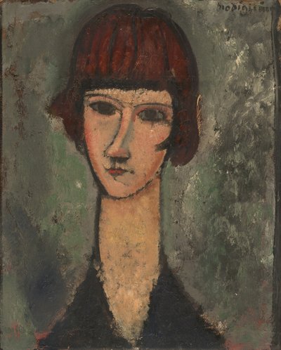 Portræt af en kvinde, ca. 191719. af Amedeo Modigliani