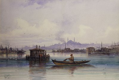 På Bosporus, 1865 af Amadeo Preziosi