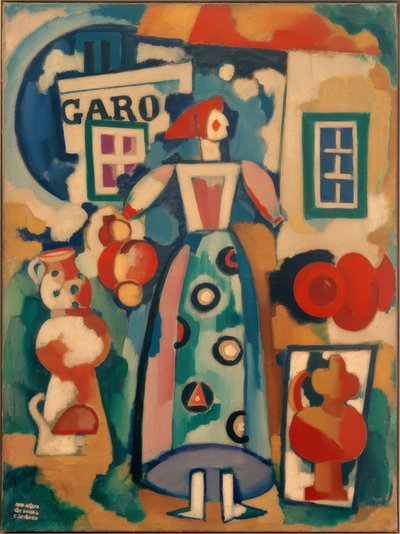 Folkesang - Den russiske kvinde og Figaro af Amadeo de Souza Cardoso