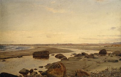 Aften på Nærland af Amaldus Nielsen