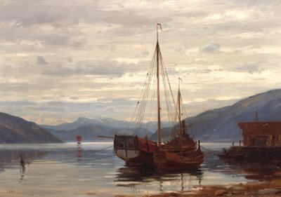 Norsk  Fest fra Balestrand Fest fra Balestrand af Amaldus Nielsen