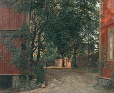 Aftenavisen ankommer af Amaldus Nielsen