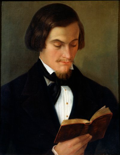 Portræt af digteren Heinrich Heine, 1842 af Amalia Keller