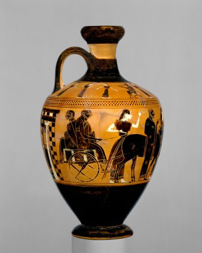 Lekythos, ca. 550-530 f.Kr. (terracotta) af Amasis Painter