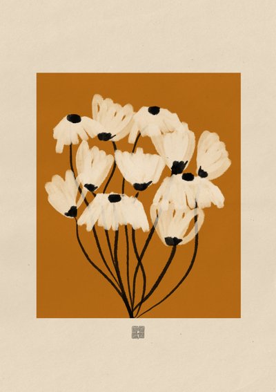 Hvid blomsterbuket af Amaze Atelier