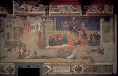Allegory of Bad Government, 1388-40 (se også 136325) af Ambrogio Lorenzetti