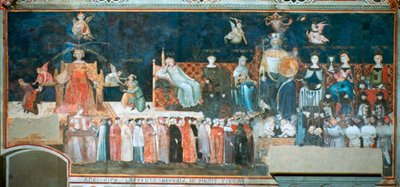 Allegori om den gode regering, 1338-1340 af Ambrogio Lorenzetti