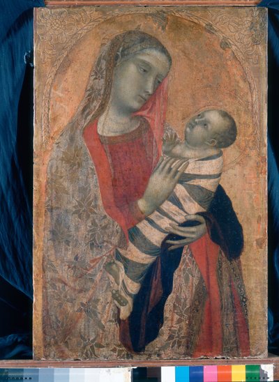 Madonna og barn, 1320-23 af Ambrogio Lorenzetti