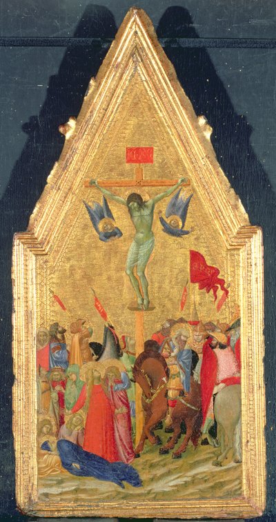 The Crucifixion, ca. 1348-49 (tempera og bladguld på panel) af Ambrogio Lorenzetti