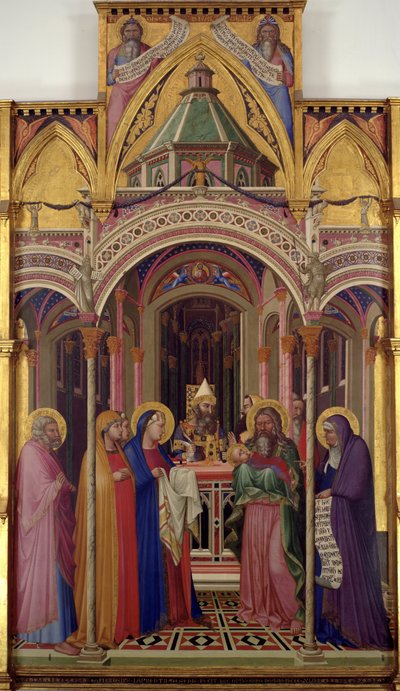 Præsentationen i templet, 1342 af Ambrogio Lorenzetti