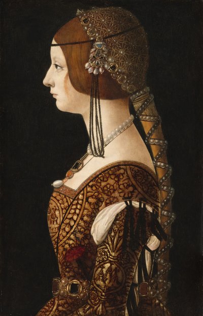 Bianca Maria Sforza af Ambrogio de Predis