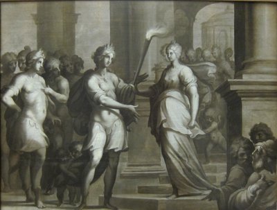 Theagene modtager faklen fra Chariclée af Ambroise Dubois