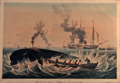Fiskeri efter hvaler i Sydhavet af Ambroise Louis (after) Garneray