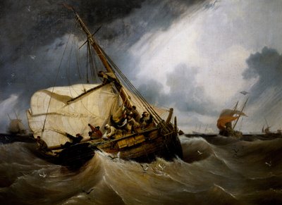 Torskefiskeri af Ambroise Louis Garneray