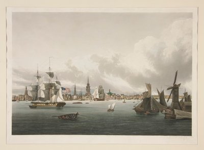 Udsigt over Philadelphia af Ambroise Louis Garneray
