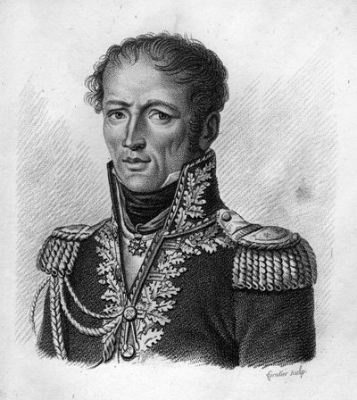 Antoine, Grev Drouot Fransk general (1774 til 1847) - "" i portrætter af franske generaler efter franskmændenes sejre og erobringer"". Graveret af Ambroise Tardieu i 1818. Stella Collection. af Ambroise Tardieu