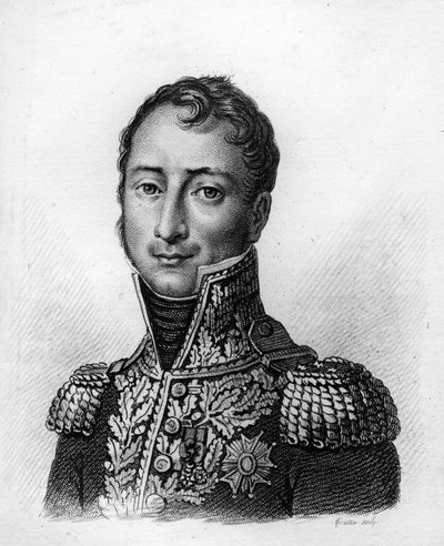 Auguste Jean Gabriel CAULAINCOURT (1777-1812) - i "Portrætter af franske generaler efter franskmændenes sejre og erobringer"". Graveret af Ambroise Tardieu i 1818. Stella Collection. af Ambroise Tardieu