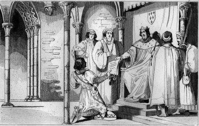 I 1327, Charles IV the Bel (1294-1328) erigue Bourbons herredømme til fordel for lyskens søn af Robert de Clermont og barnebarn af Saint-Louis, Louis I af Ambroise Tardieu