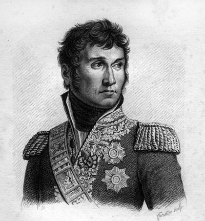 Jean Lannes (1769-1809), hertug af Montebello, fransk marskal i "Portrætter af franske generaler efter franske sejre og erobringer"". Graveret af Ambroise Tardieu i 1818. Stella Collection. af Ambroise Tardieu
