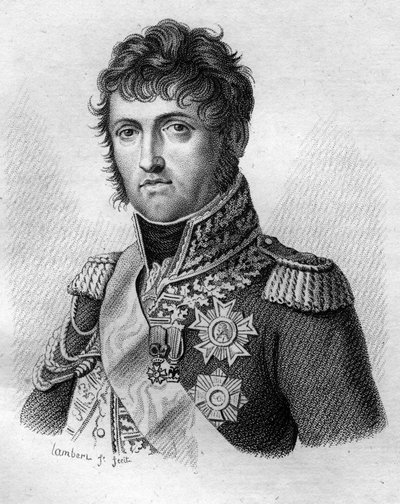 Johannes af Gud Nicolas Soult, hertug af Dalmatien. General derefter marskal af Frankrig (1769 - 1851) i ""Portrætter af franske generaler efter franskmændenes sejre og erobringer"" Indgraveret af Ambroise Tardieu i 1818. Stella Collection. af Ambroise Tardieu