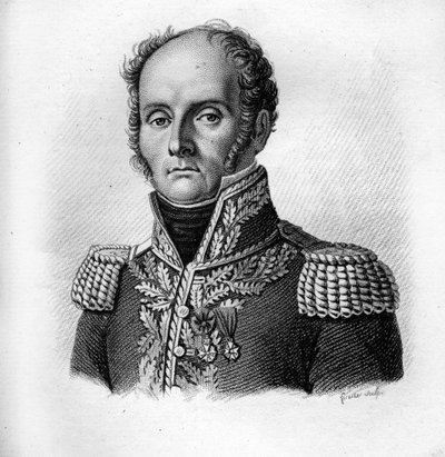 General Charles - Théodore Beauvais de Préau (1772-1830) i "Portrætter af franske generaler". Graveret af Ambroise Tardieu i 1818. Stella Collection af Ambroise Tardieu