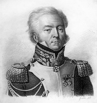 Louis Lepic General of Division (1765-1847) - i "" Portrætter af de franske generaler efter franskmændenes sejre og erobringer". Graveret af Ambroise Tardieu i 1818. Stella Collection. af Ambroise Tardieu