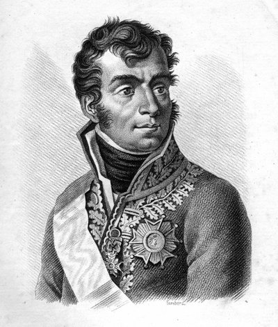 Marechal Auguste Frederic Louis (Auguste-Frederic-Louis) de Viesse de Marmont (1774-1852), hertug af Raguse - Portrætter af de franske generaler efter franskmændenes sejre og erobringer”””””. Graveret af Ambroise Tardieu i 1818. Stella Collection. af Ambroise Tardieu