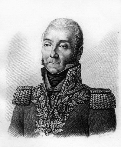 Portræt af general Jérôme Soules 1760-183.- i “Portrætter af franske generaler efter franskmændenes sejre og erobringer””. Graveret af Ambroise Tardieu i 1818. Stella Collection. af Ambroise Tardieu