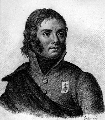 Portræt af Charles Melchior Arthus, Marquis de Bonchamps (1760-1793) General solgt - i "Portrætter af franske generaler efter franskmændenes sejre og erobringer"". Grav af Ambroise Tardieu i 1818. Stella Samling. af Ambroise Tardieu