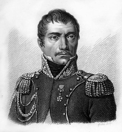 Portræt af general Philippe Auguste Eugène Merlin de DOUAI 1754-1838.- i “Portrætter af franske generaler efter franskmændenes sejre og kampe””. Graveret af Ambroise Tardieu i 1818. Stella Collection. af Ambroise Tardieu