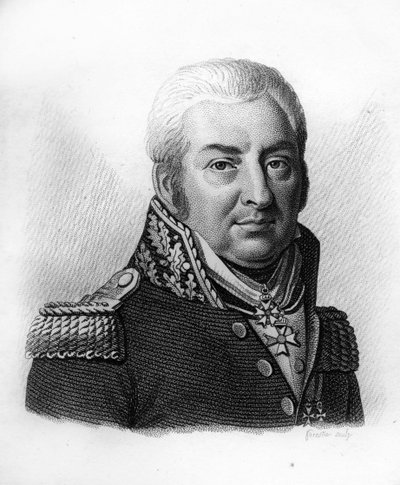 Portræt af general Nicolas Antoine Sanson. 1756-1824.- i “Portrætter af franske generaler efter franskmændenes sejre og erobringer””. Graveret af Ambroise Tardieu i 1818. Stella Collection. af Ambroise Tardieu