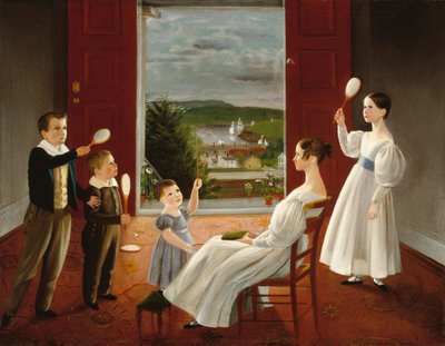 The Children of Nathan Starr, 1835. af Ambrose Andrews